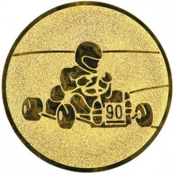 Emblém motokáry zlato 25 mm