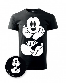 Tričko Mickey Mouse 261 černé XS pánské
