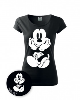 Tričko Mickey Mouse 261 černé M dámské