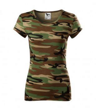 Tričko Pure Camouflage Brown 33 XL dámské