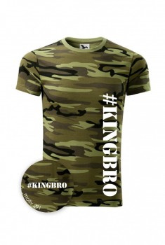 Tričko Kingbro Camouflage Green 291 L pánské