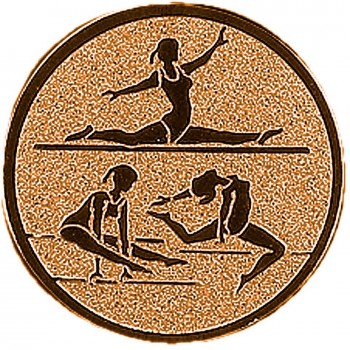 Emblém moderní gymnastika bronz 50 mm
