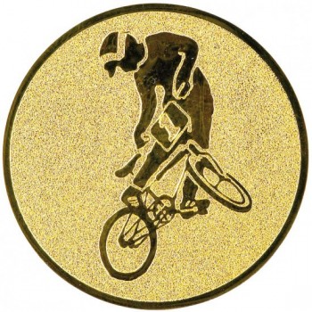 Emblém cyklotriál zlato 25 mm