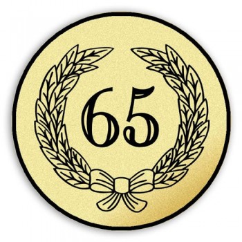 Emblém tištěný Výročí 65. let 90 mm