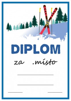 Diplom lyžování D119