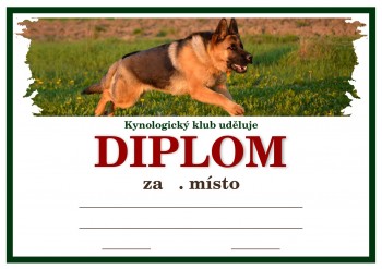 Diplom německý ovčák D161