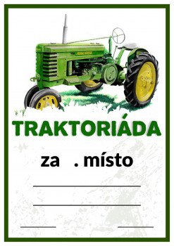 Diplom traktoriáda D154