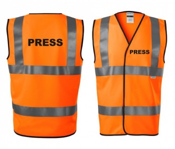 Reflexní vesta oranžová Press