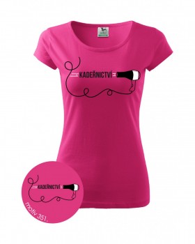 Tričko pro kadeřnice 351 růžové XL dámské