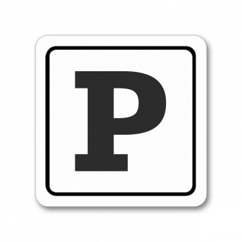 Piktogram parkování samolepka